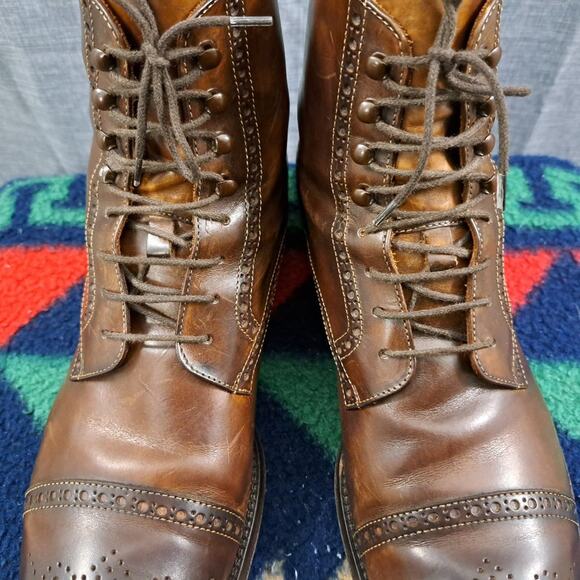 %Antonio Maurizi Leather Boot Men\'s Size 44.5 US 10.5 -11 / D12 main image 10